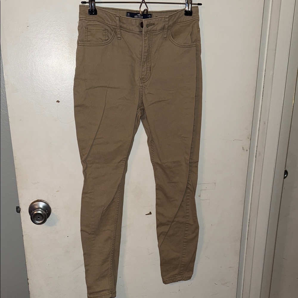 Hollister Tan Straight Leg Pants